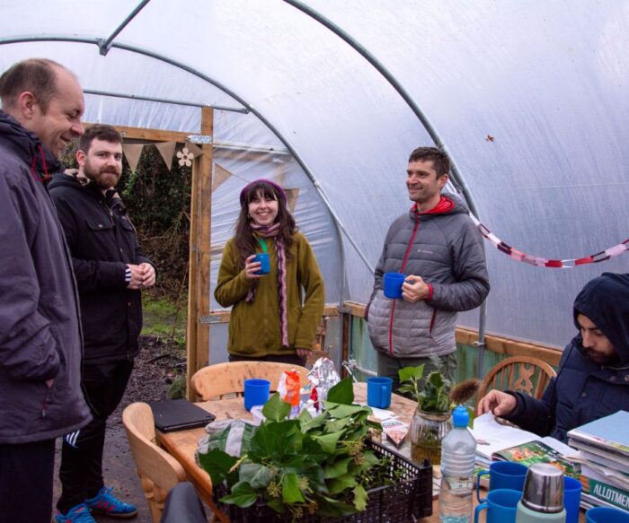 Gardening in a polytunnel